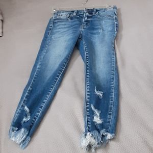 KanCan Signature mid rise ankle jean